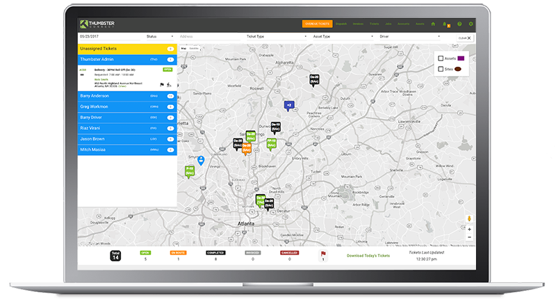 Easy Drag and Drop Map Based Dumpster Routing